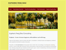 Tablet Screenshot of euphoricfengshui.com